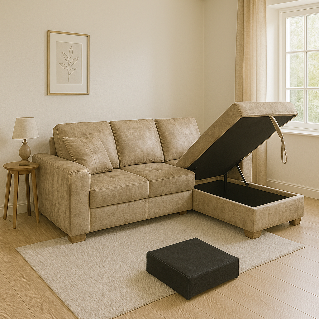 Sala con carrito de lujo