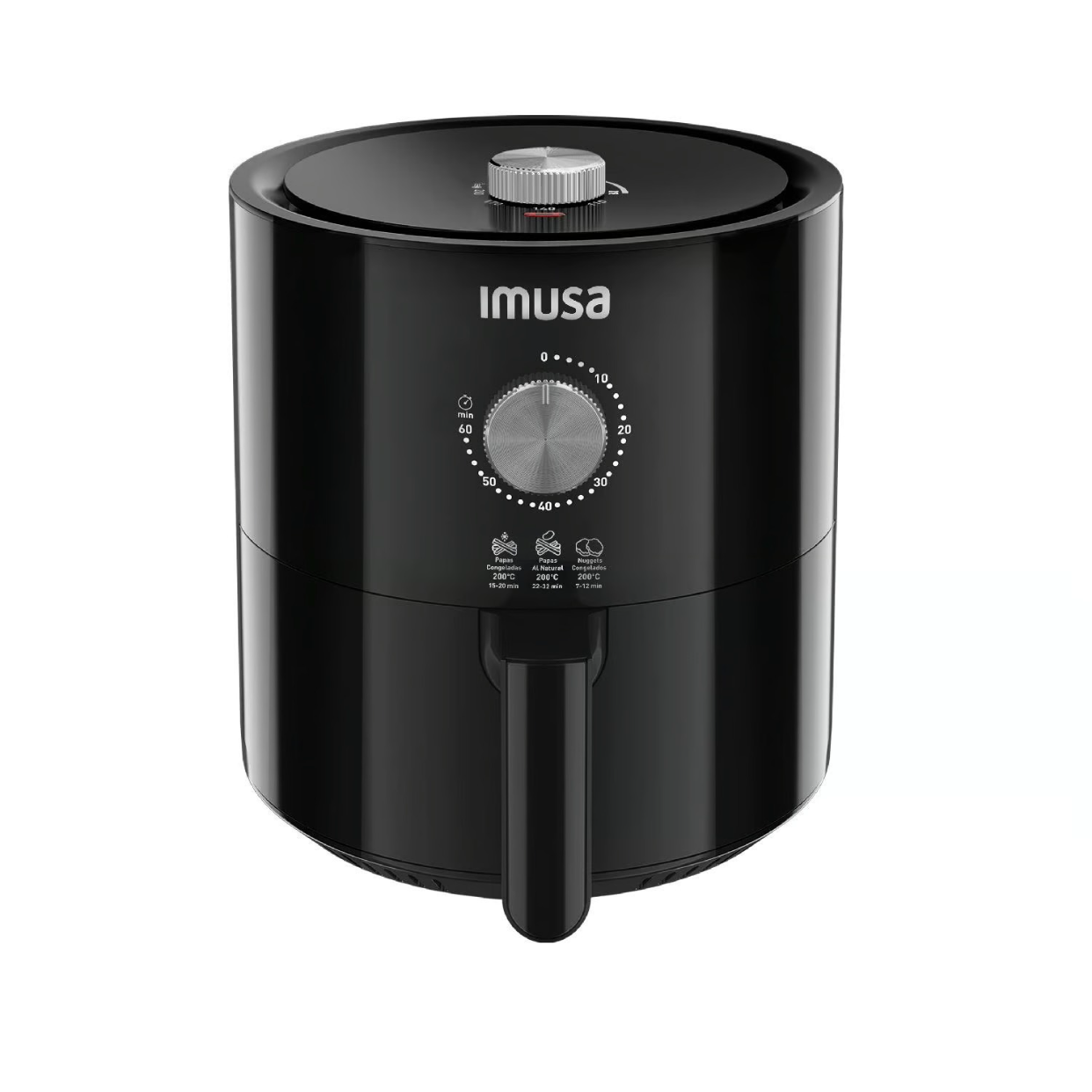 Freidora de aire IMUSA ULTRA 4L análoga NEGRA