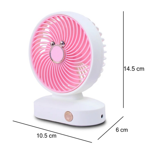 Mini ventilador de escritorio recargable