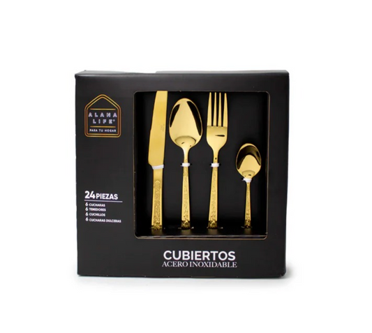 Set de cubiertos x 24 piezas-SANTIAGO
