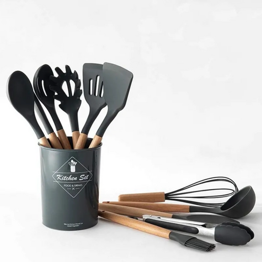 Set utensilio de silicona 12 piezas grande
