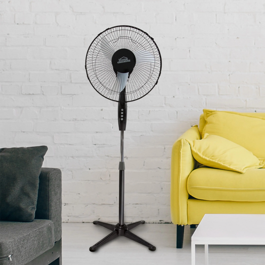 Ventilador de pedestal HOME ELEMENTS 16 BIN